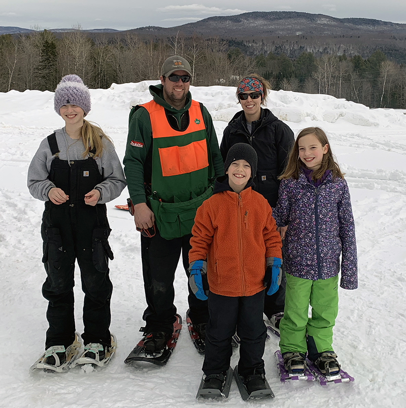 McKnight Family Maple - snowshoeing 